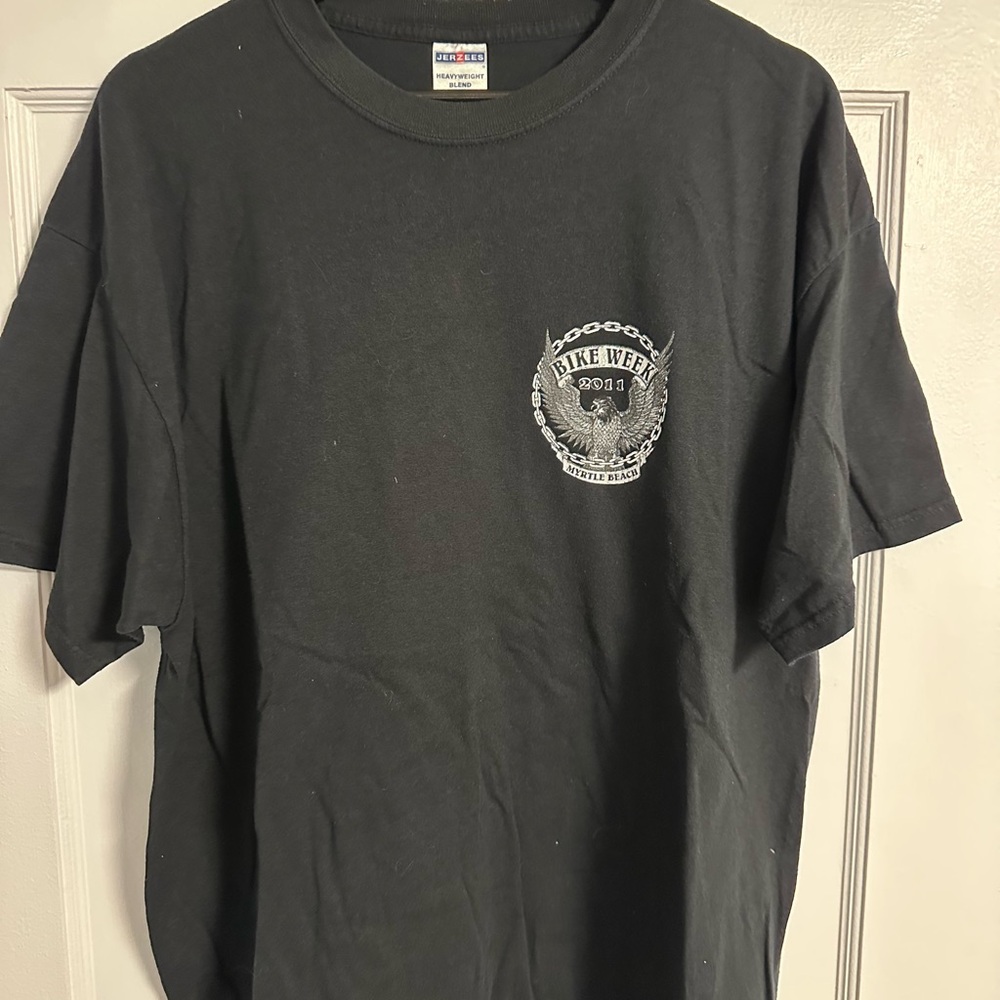 Bike Week 2011 Vintage Black Graphic T-Shirt